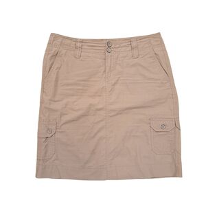 Sonoma Tan Cargo‎ Utility Streetwear Grunge Gorpcore Y2K Knee Length Skirt Sz 12